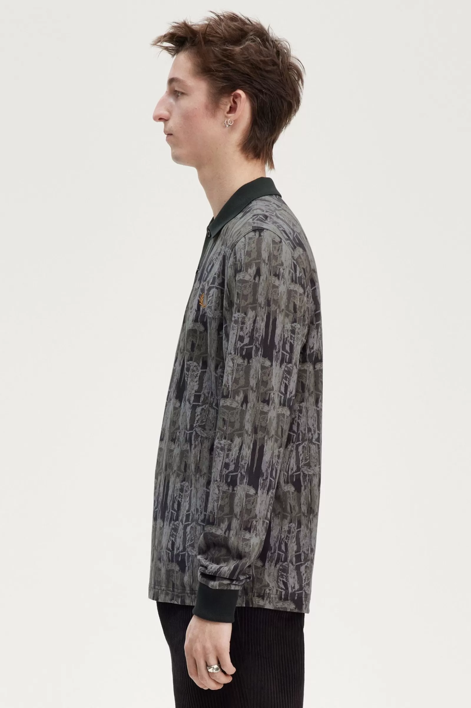 Clearance Abstract Print Polo Shirt Polo Shirts