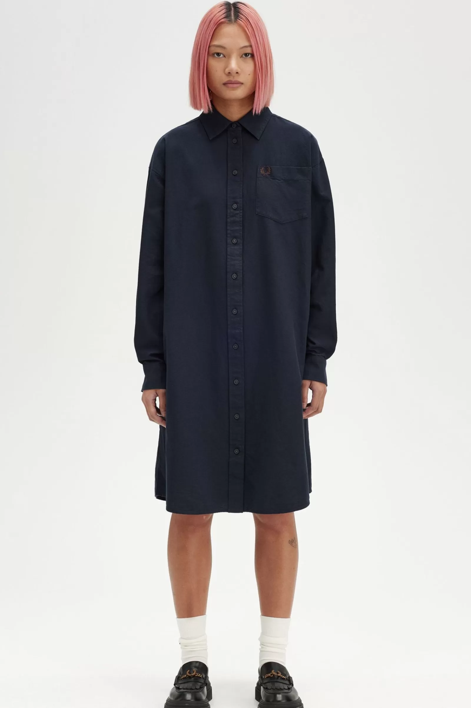 Discount Button-Through Shirt Dress Women Dresses