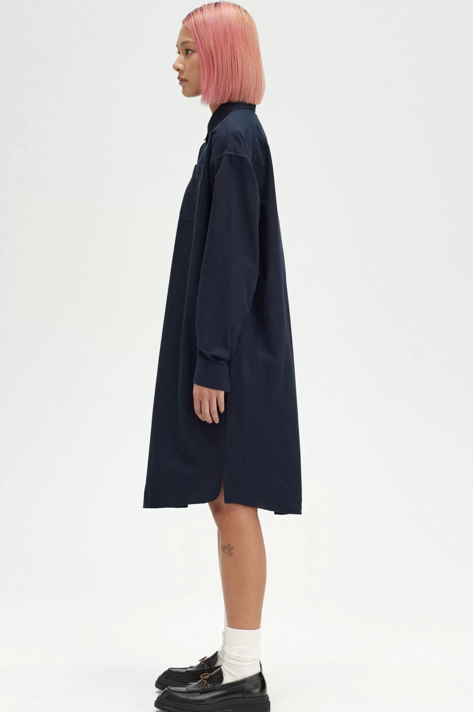 Discount Button-Through Shirt Dress Women Dresses
