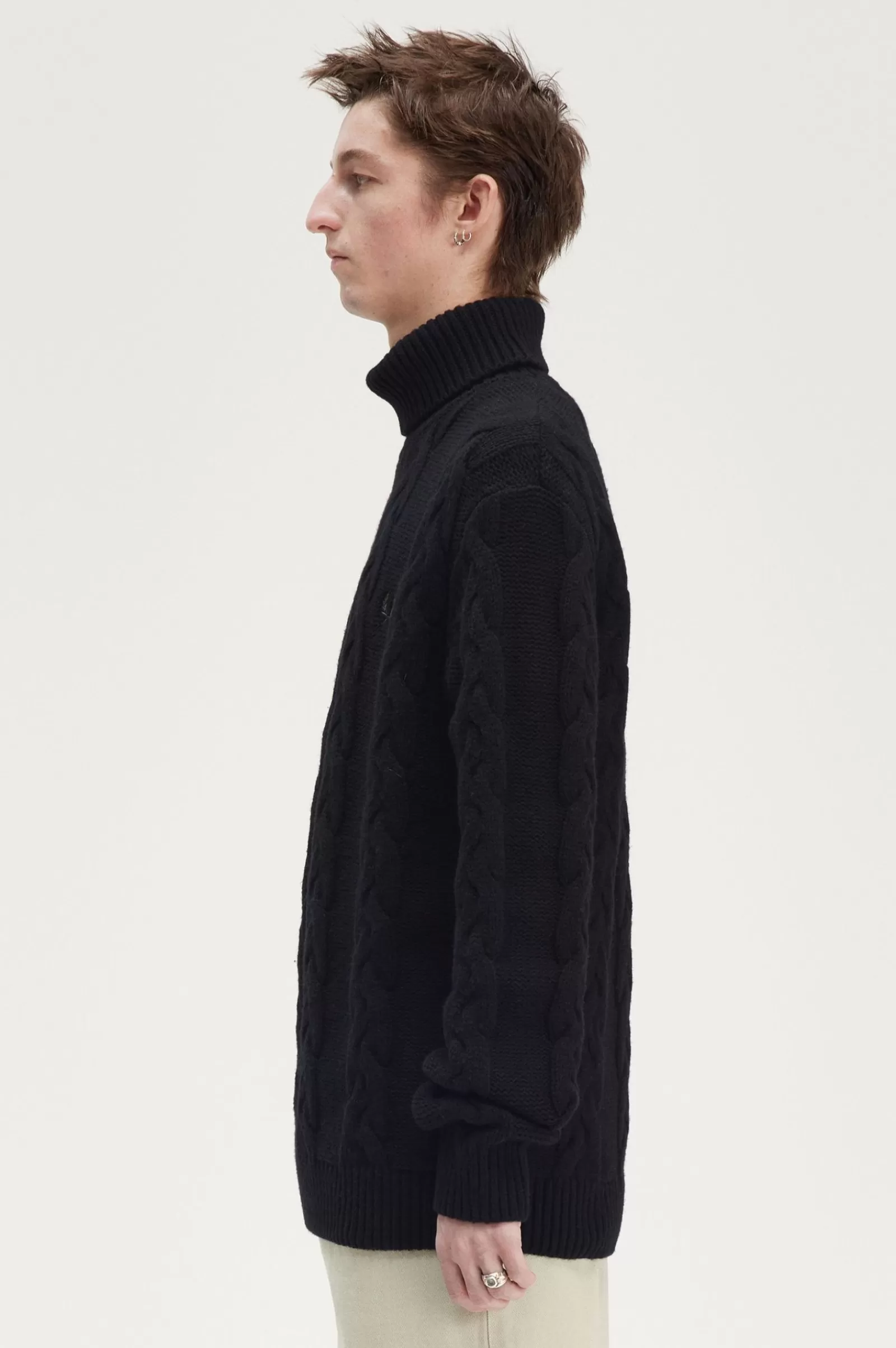 Flash Sale Cable Knit Roll Neck Jumper Knitwear