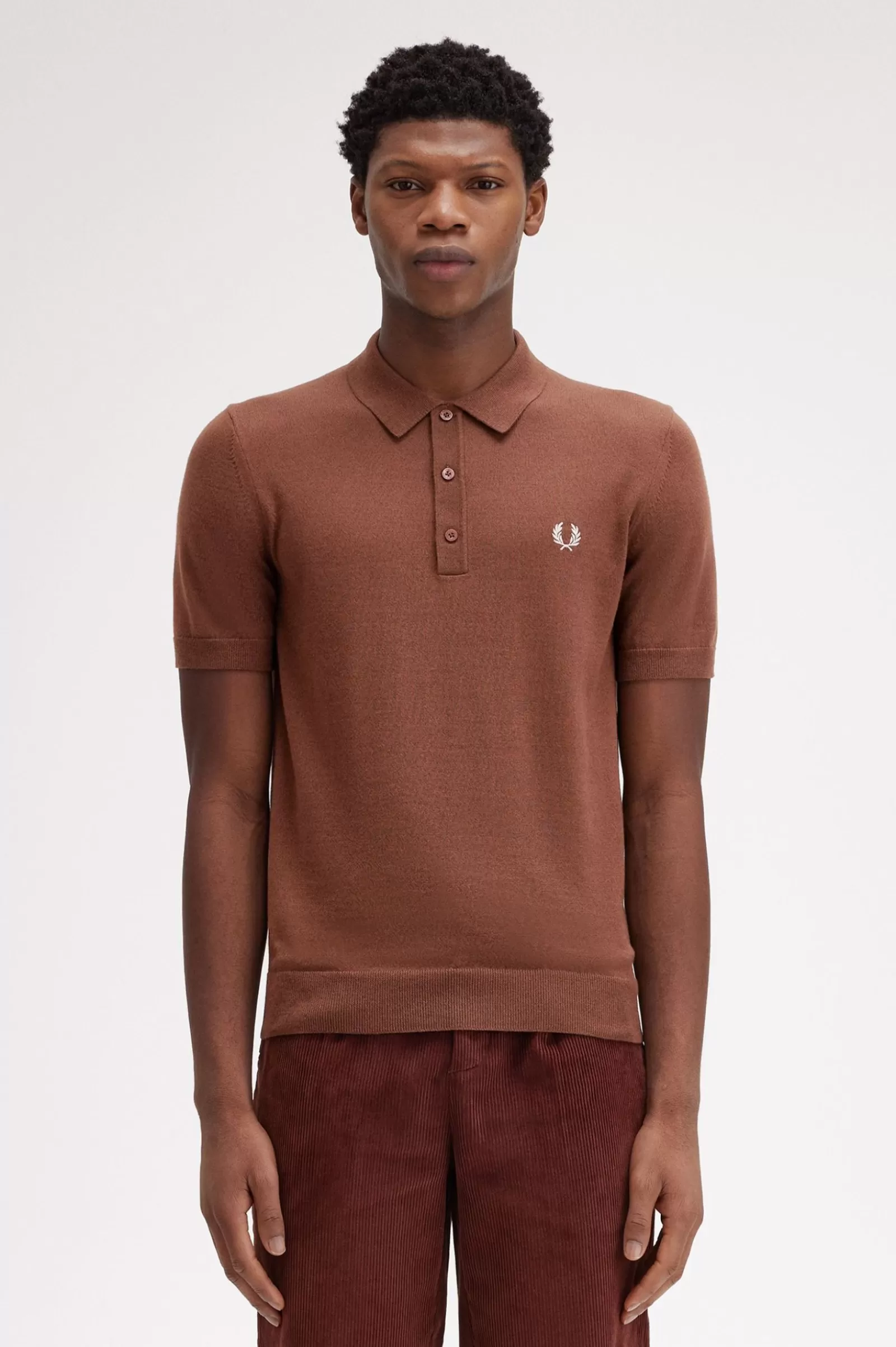 Outlet Classic Knitted Shirt Knitwear