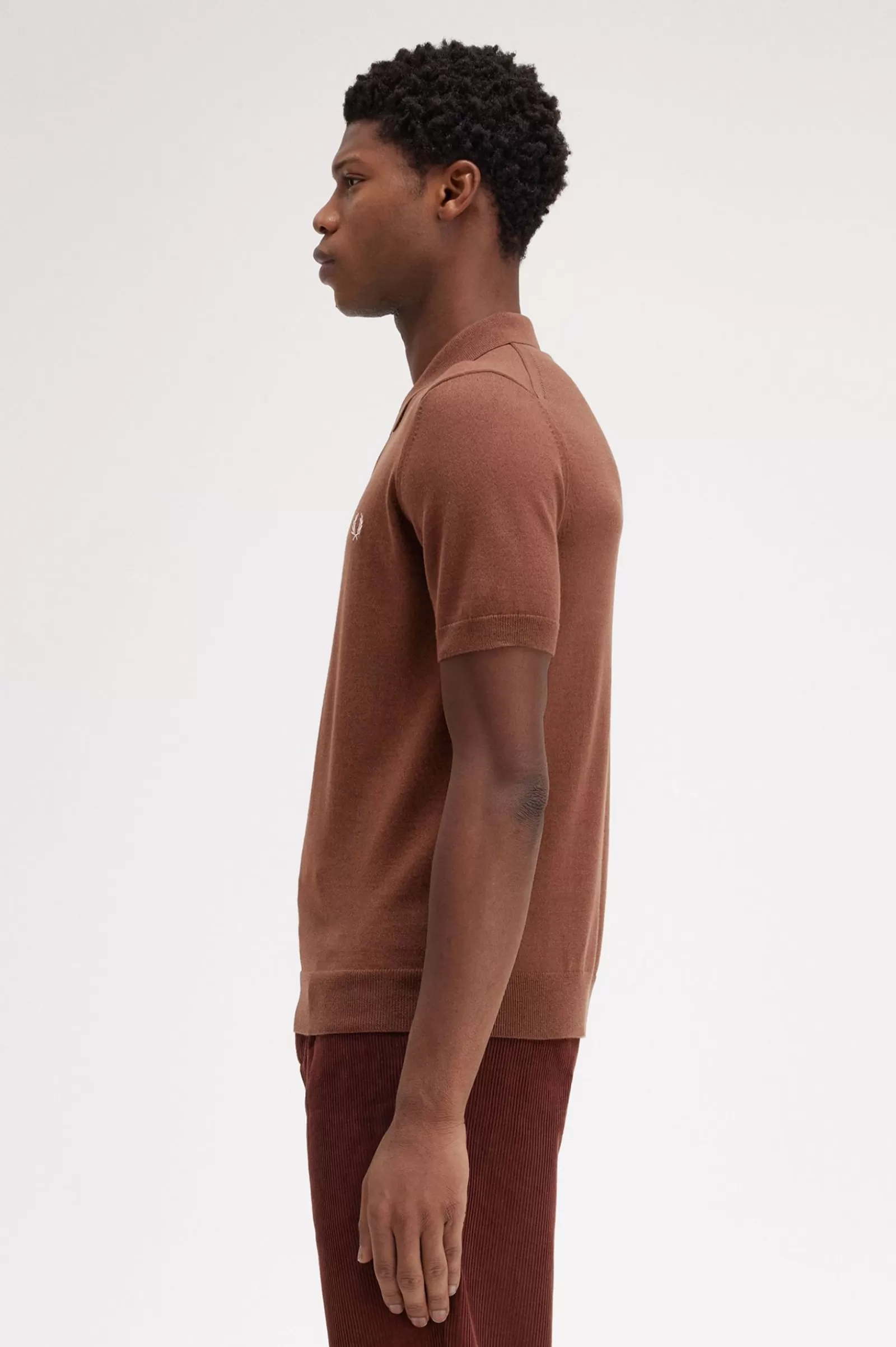 Outlet Classic Knitted Shirt Knitwear