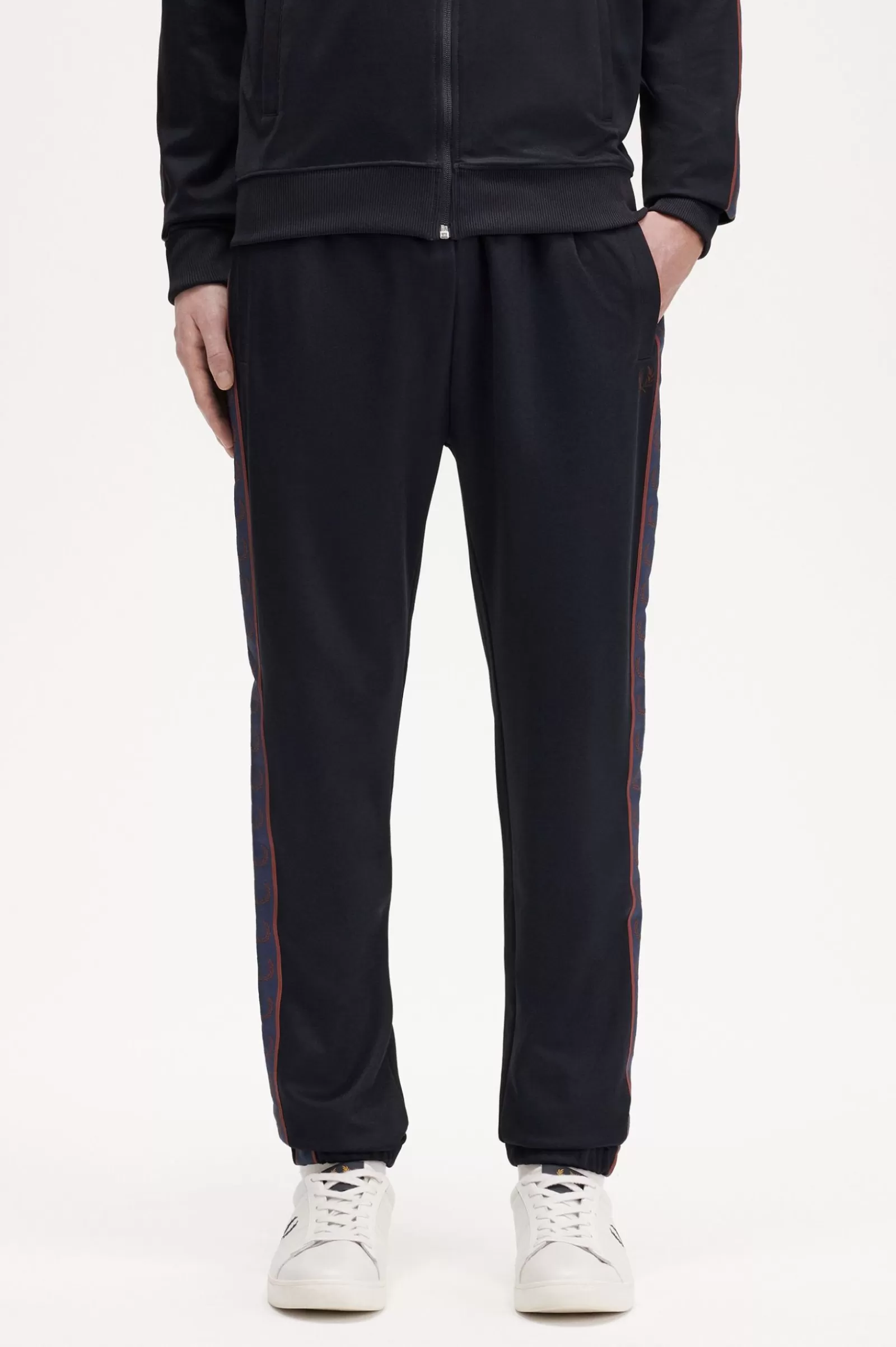Fashion Contrast Tape Track Pants Trousers