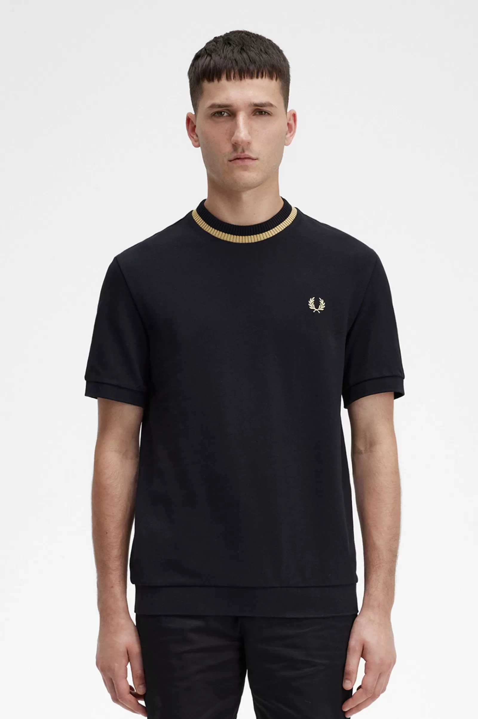Online Crew Neck Piqué T-Shirt T-Shirts