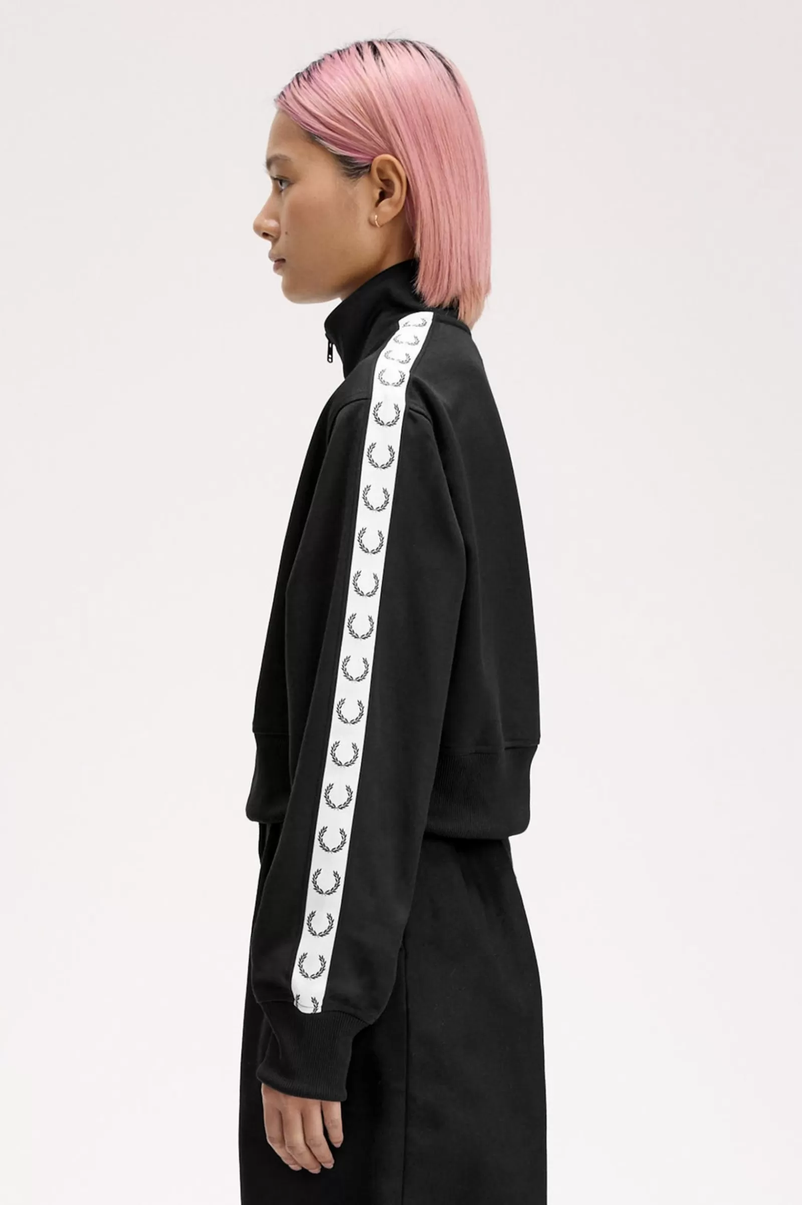 Shop Cropped Taped Track Jacket Women Coats & Jackets