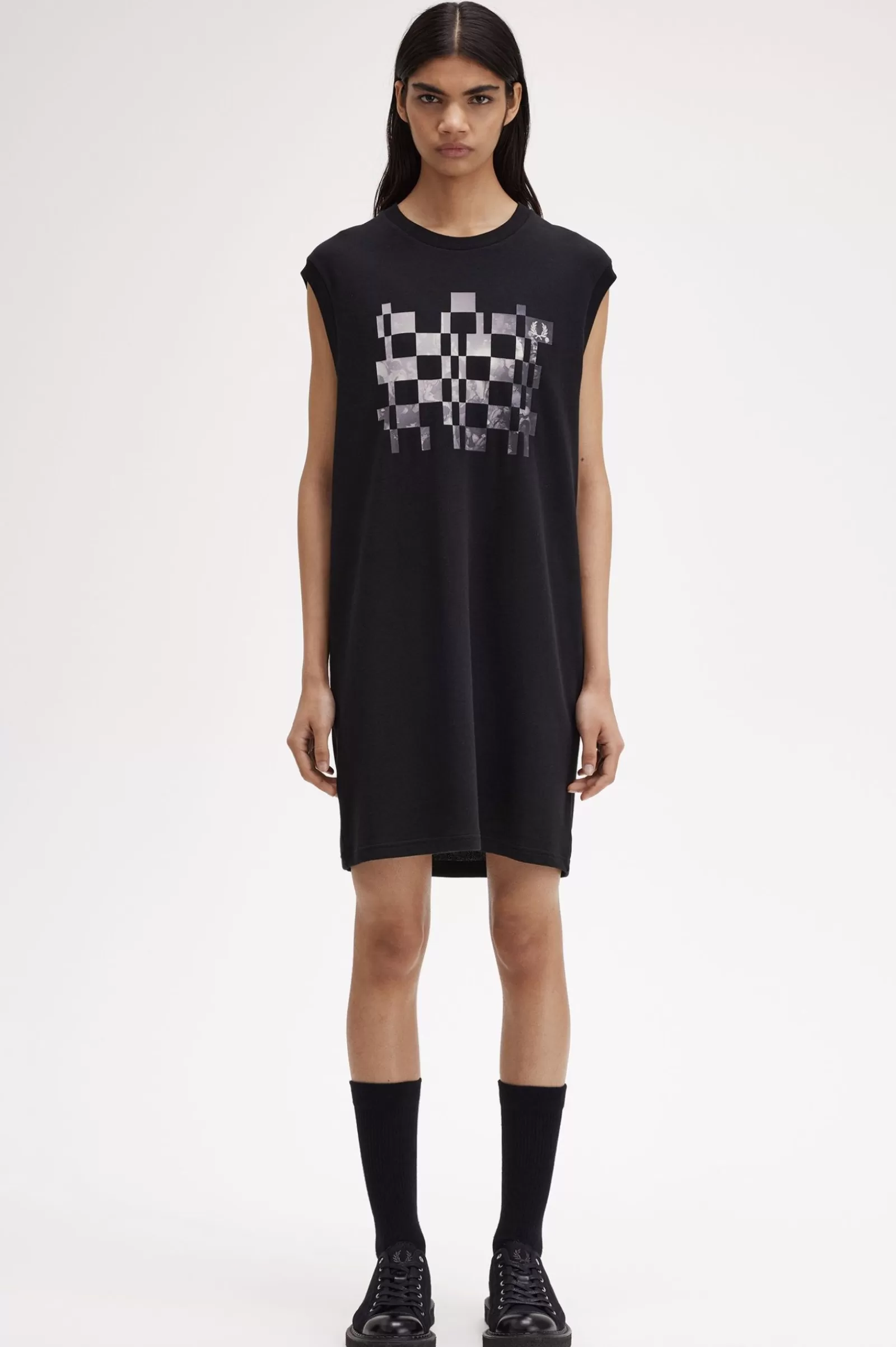 Best Sale Graphic Print Piqué Dress Women Dresses