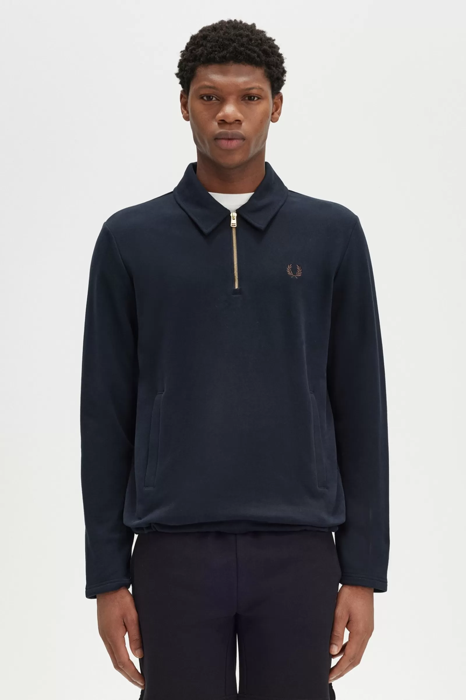 New Half Zip Smock Sweatshirt Sweatshirts