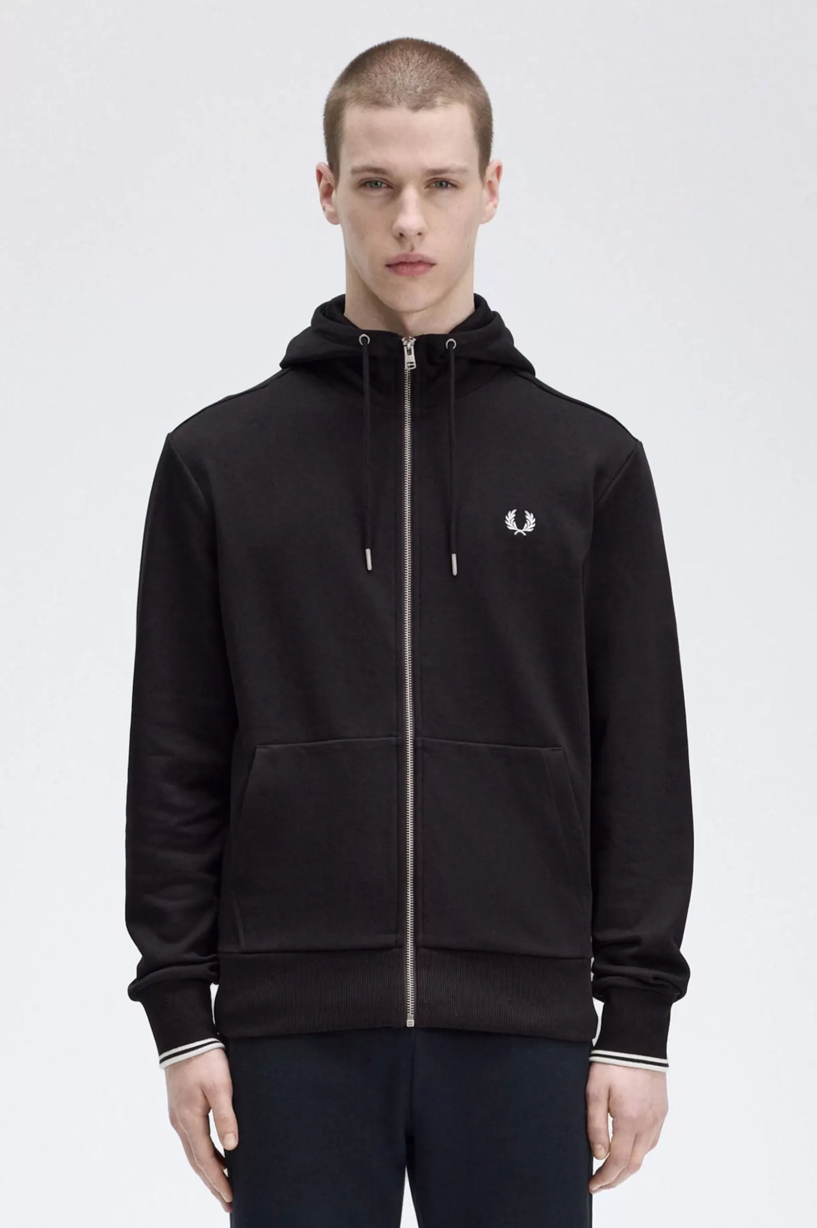 Outlet Hooded Zip Through Sweatshirt Sweatshirts