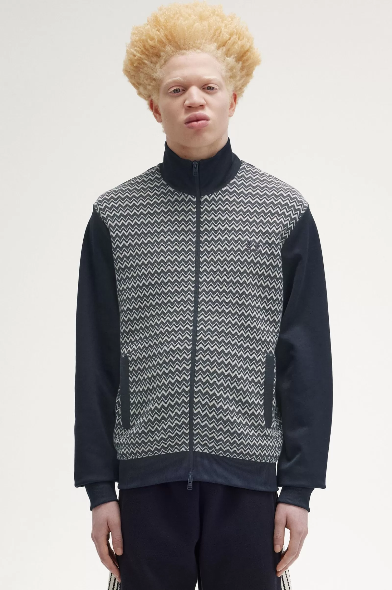 Clearance Knitted Panel Track Jacket Track Jackets