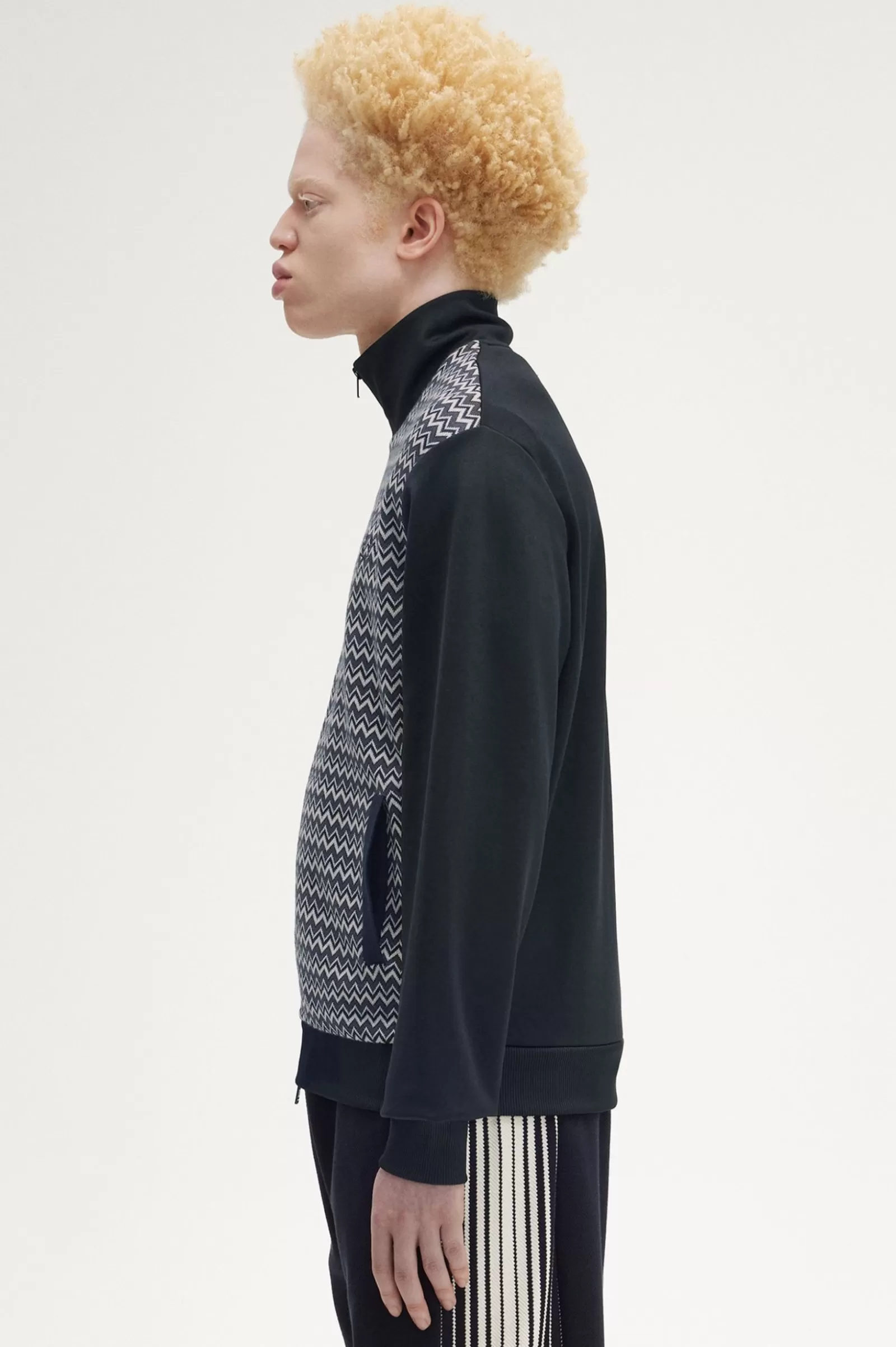Clearance Knitted Panel Track Jacket Track Jackets