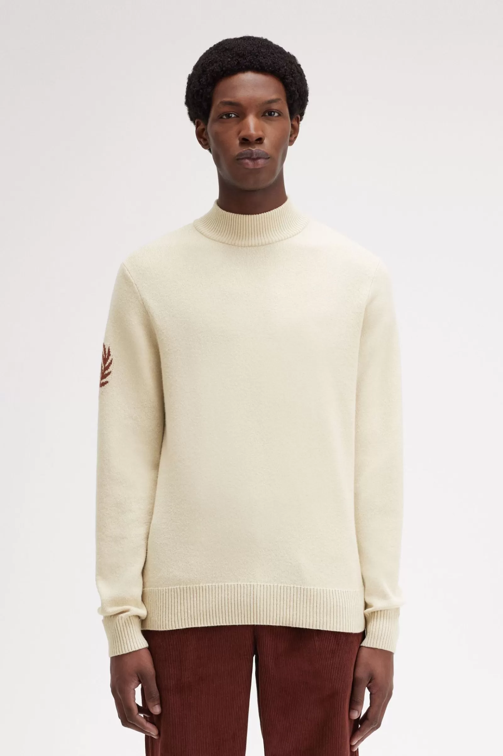 Online Laurel Wreath Mock Neck Jumper Knitwear