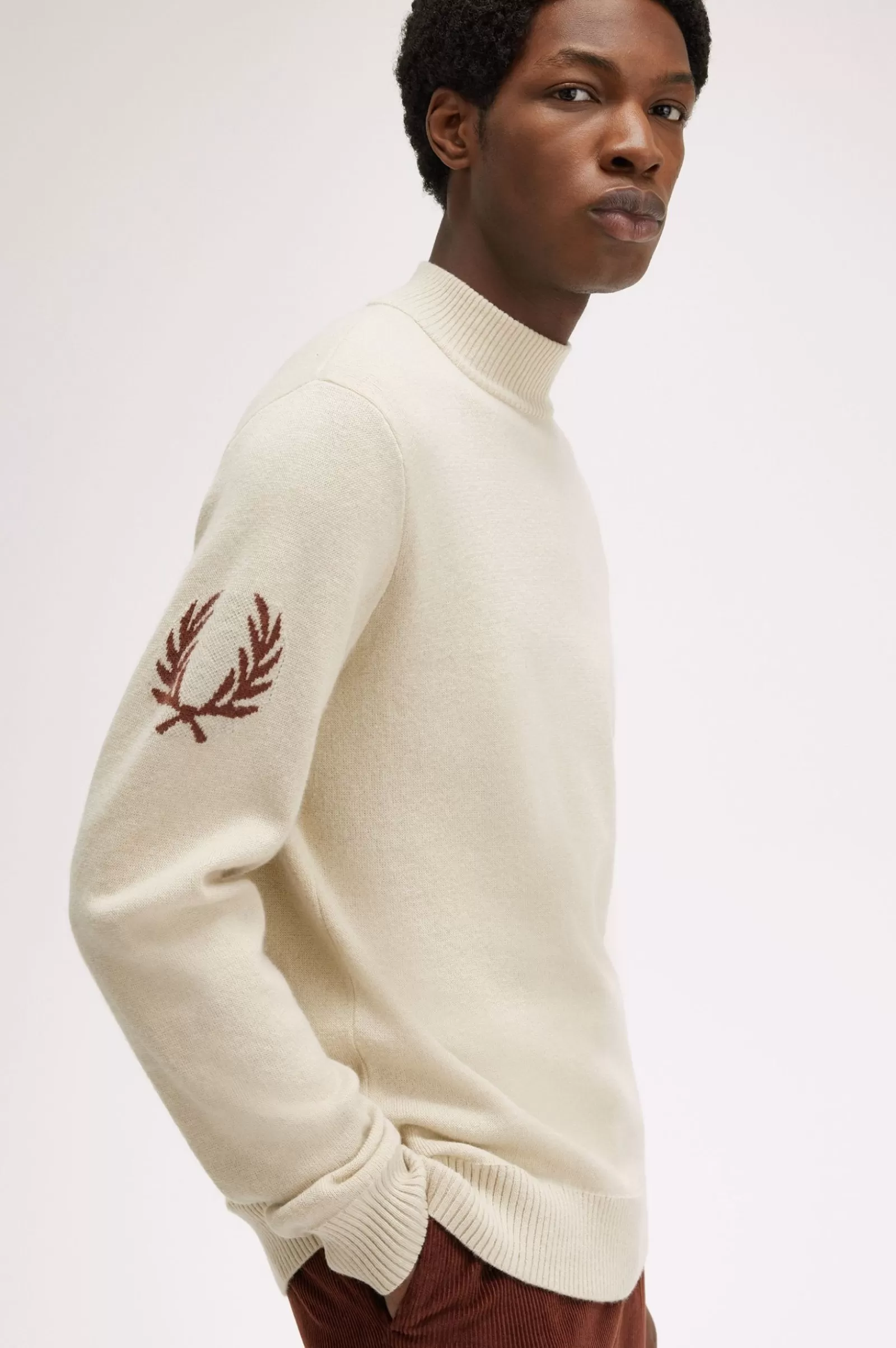 Online Laurel Wreath Mock Neck Jumper Knitwear