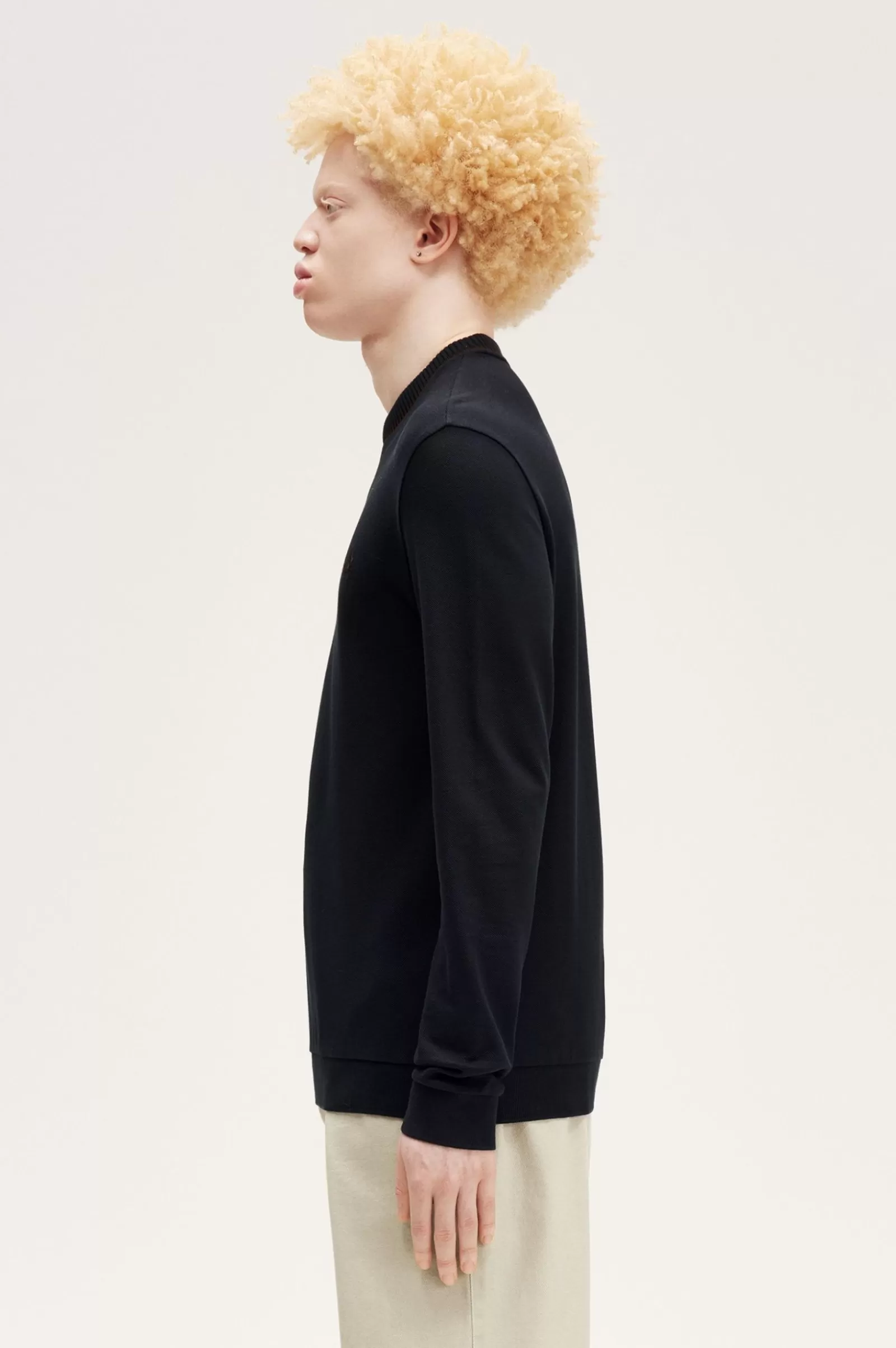 Outlet Long Sleeve Piqué T-Shirt T-Shirts