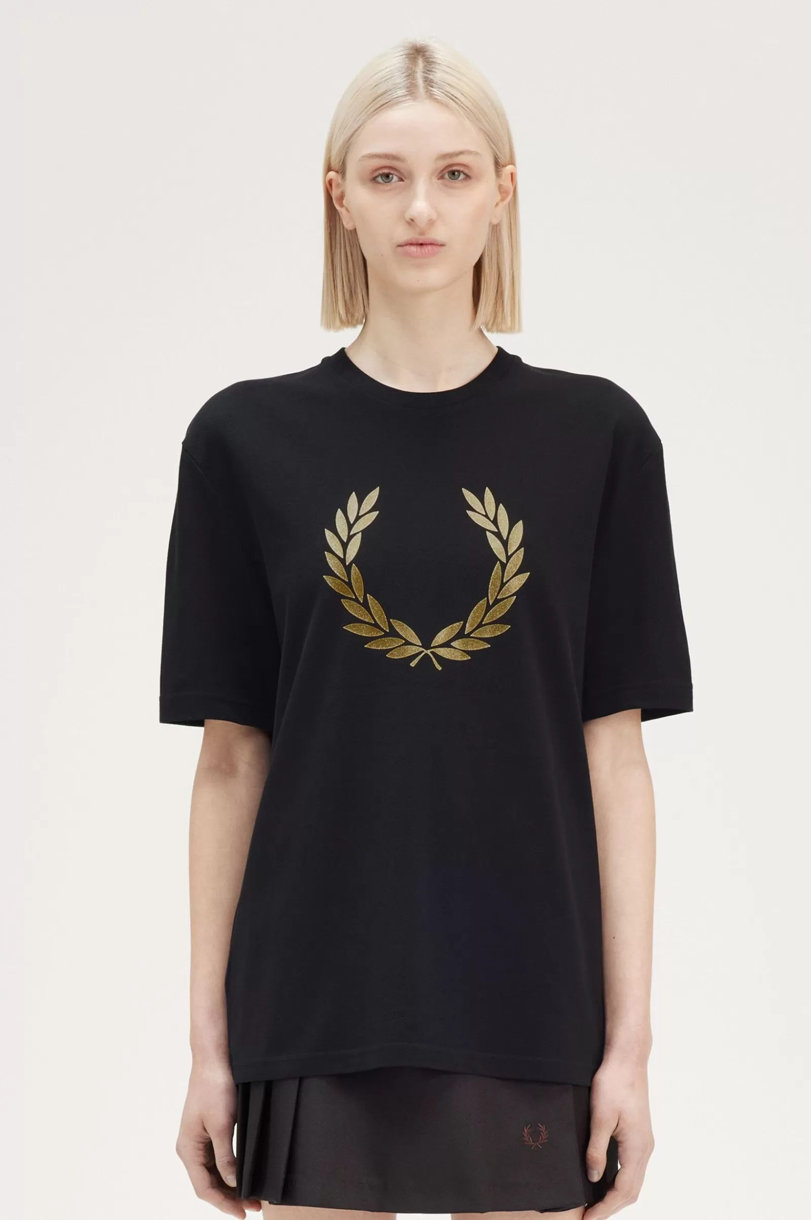 Hot Metallic Laurel Wreath T-Shirt Women T-Shirts & Tops