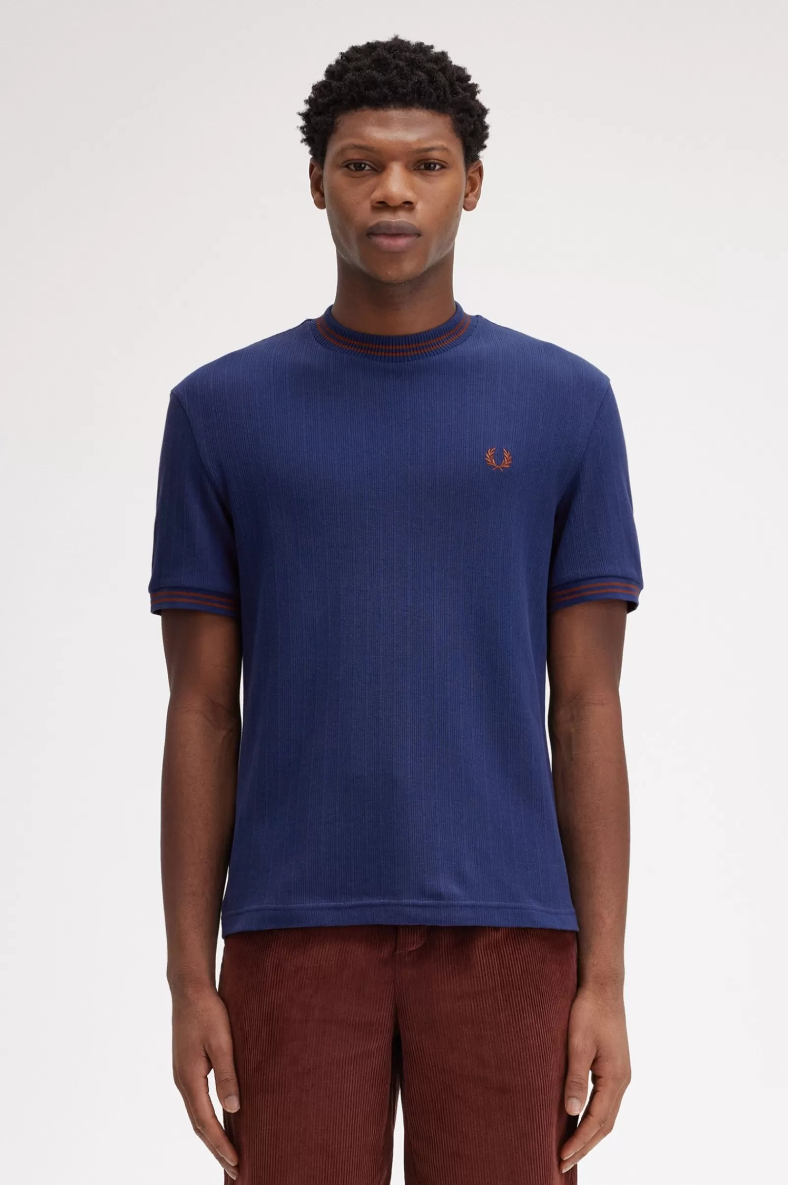 Fashion Ribbed Jersey T-Shirt T-Shirts