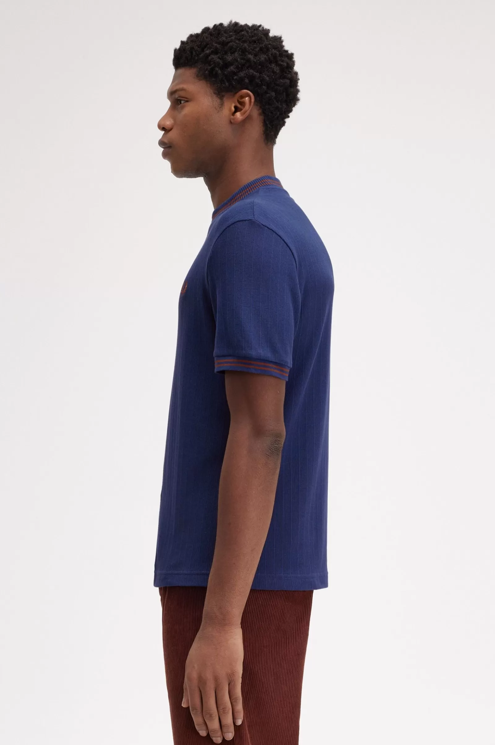 Fashion Ribbed Jersey T-Shirt T-Shirts