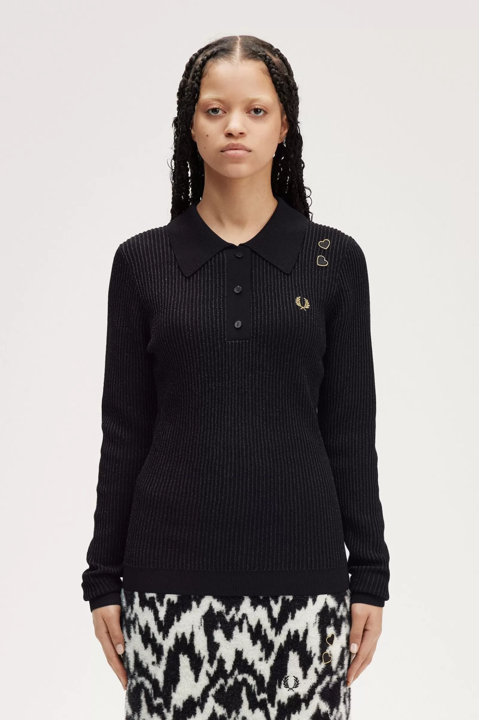 Shop Ribbed Knitted Shirt Women Knitwear