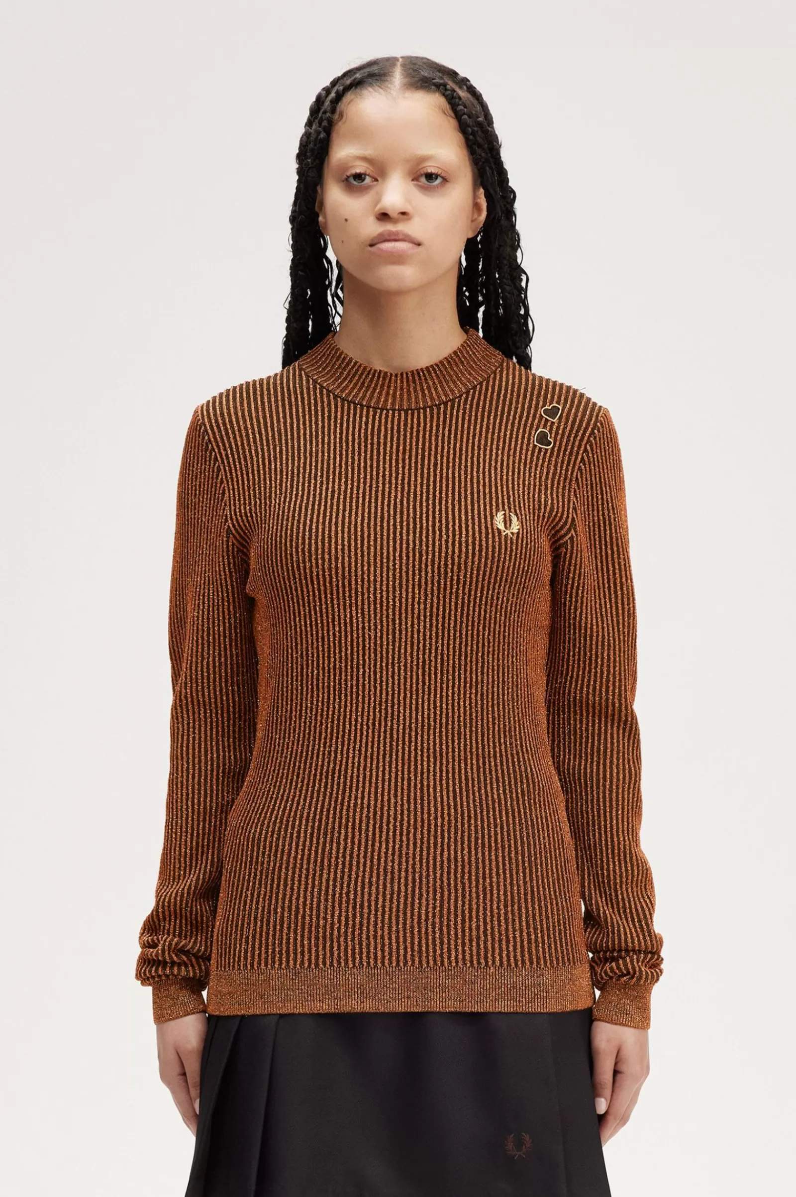 Best Ribbed Mock Neck Top Women Knitwear