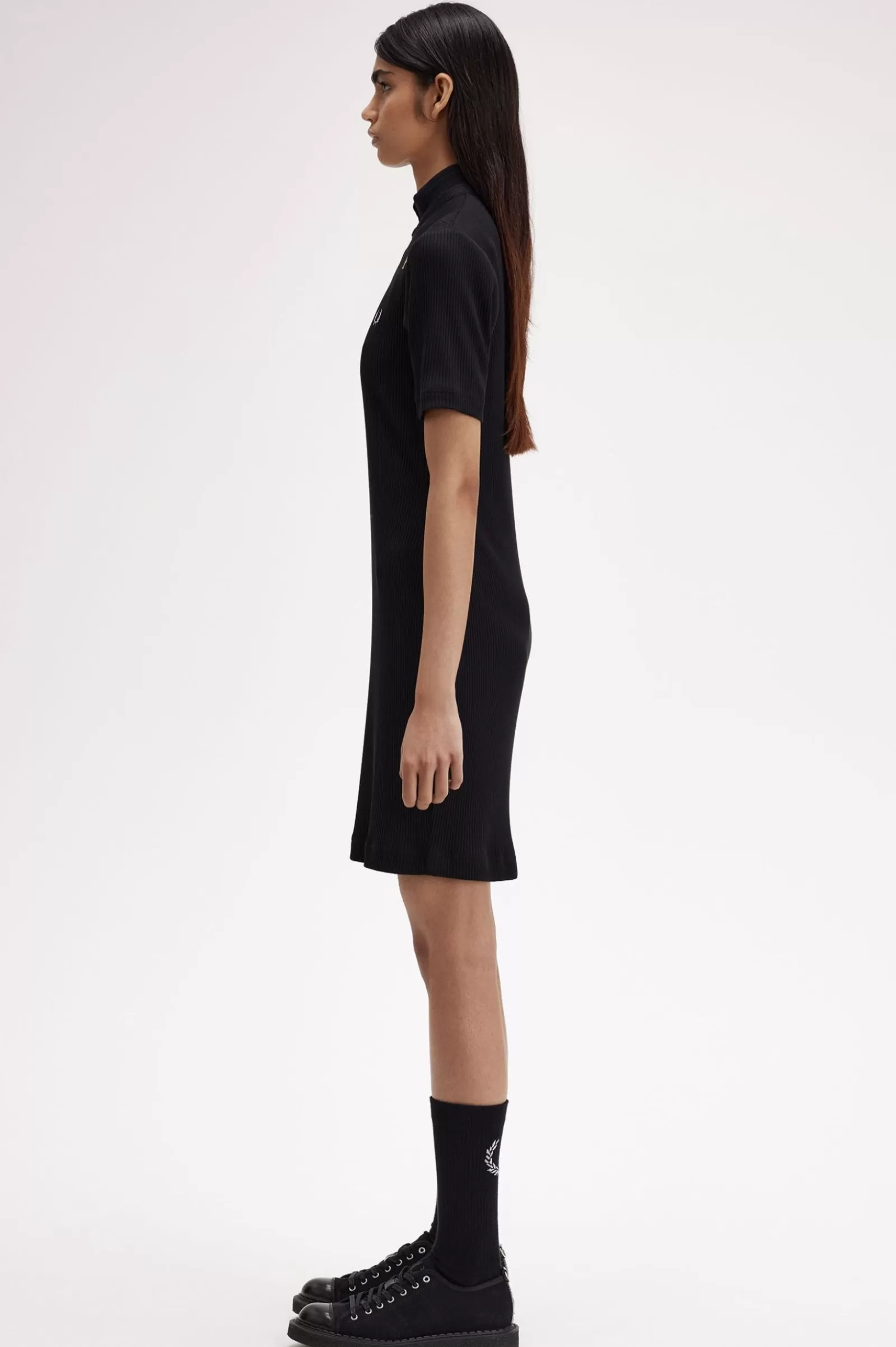 Shop Ribbed Polo Shirt Dress Women Dresses