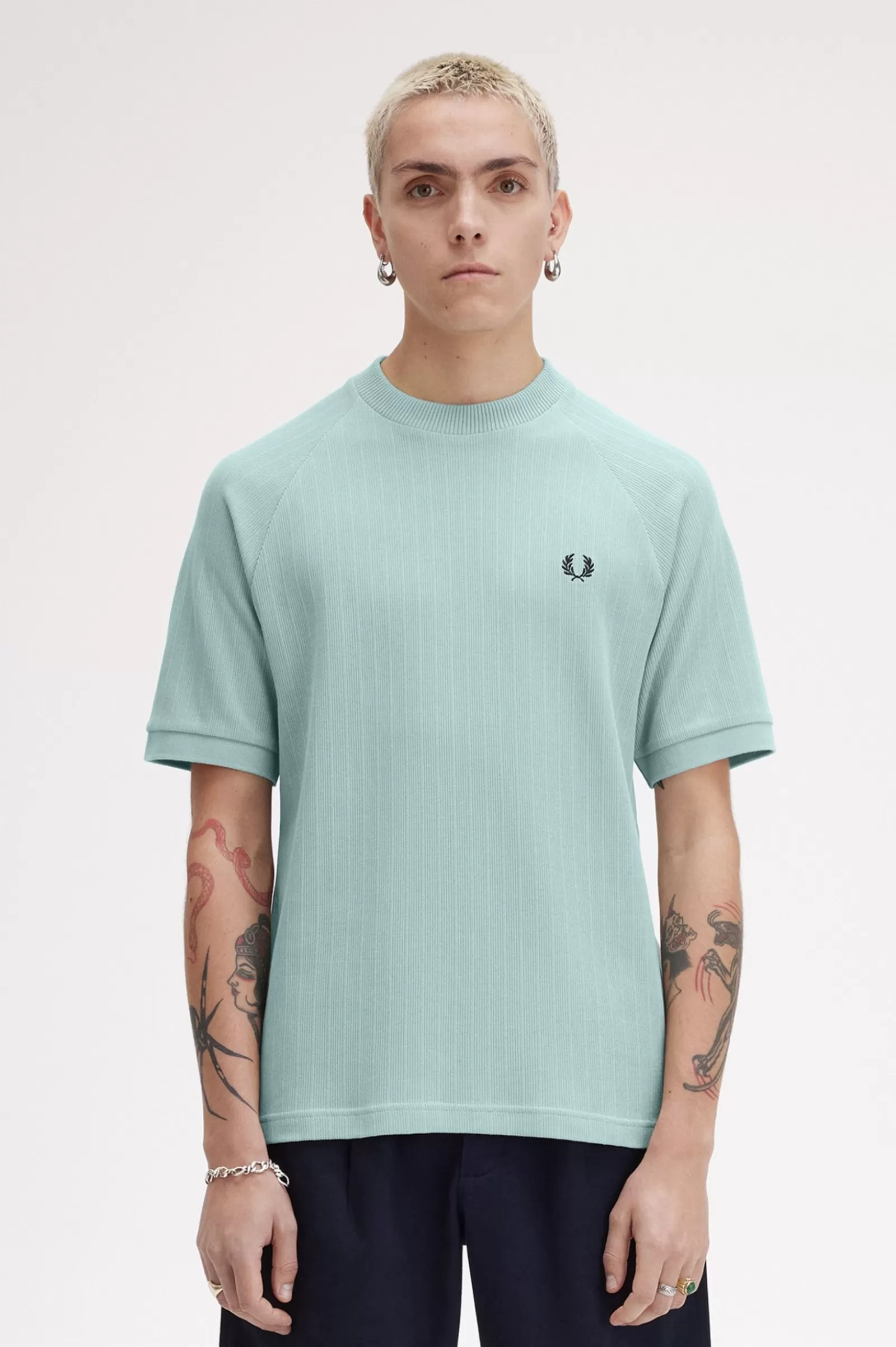 Discount Ribbed Raglan Sleeve T-Shirt T-Shirts