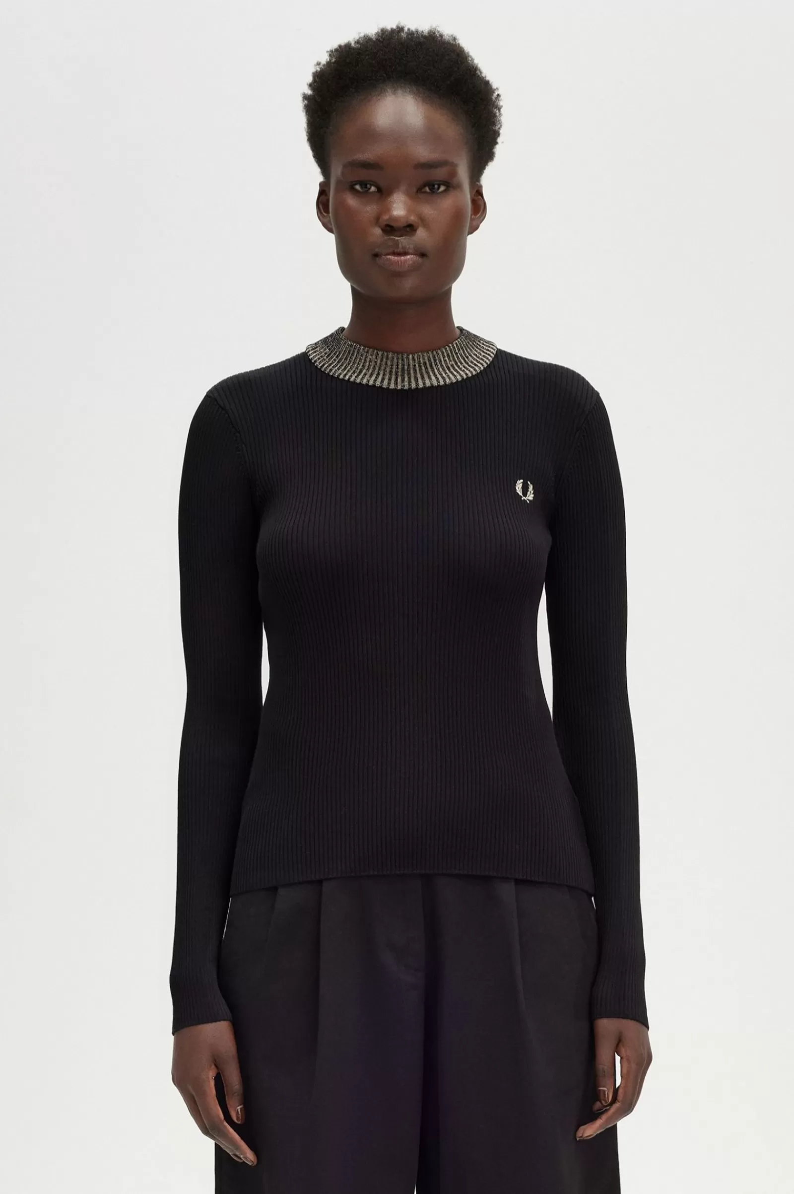 Flash Sale Space Dye Ribbed Jumper Women Knitwear