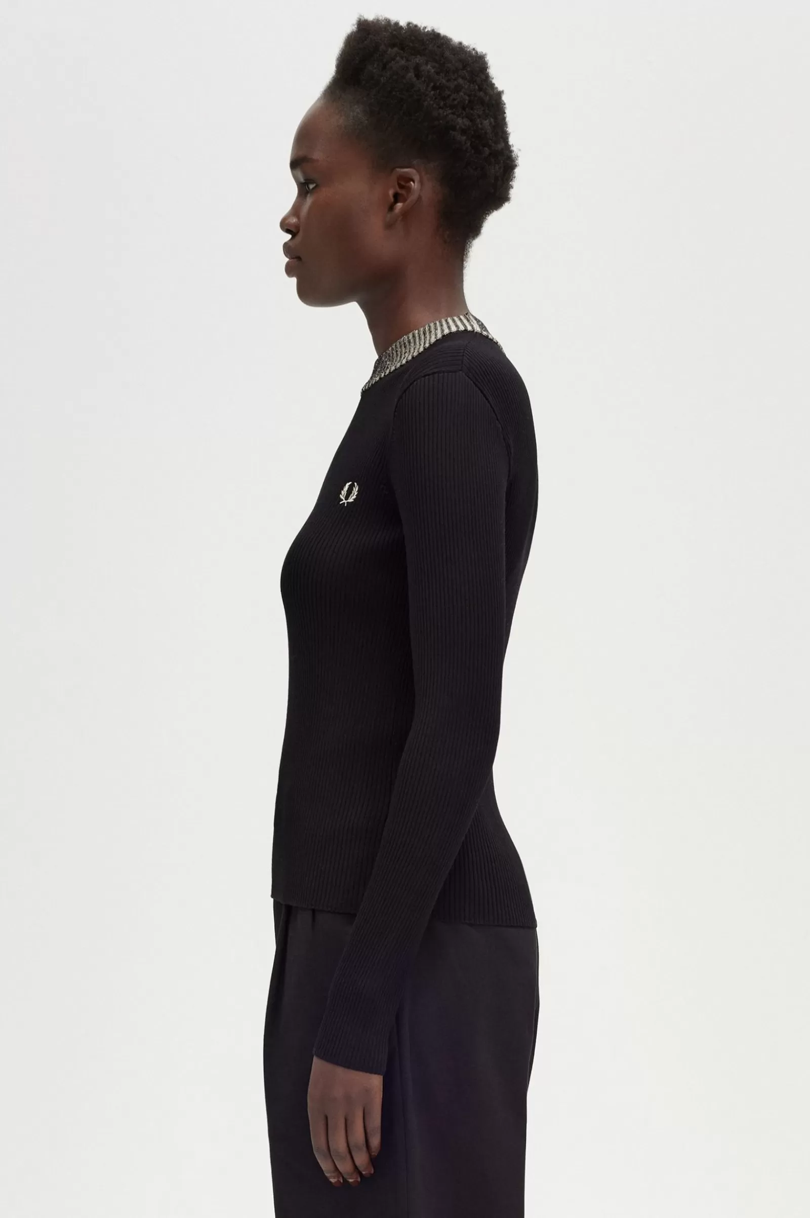 Flash Sale Space Dye Ribbed Jumper Women Knitwear