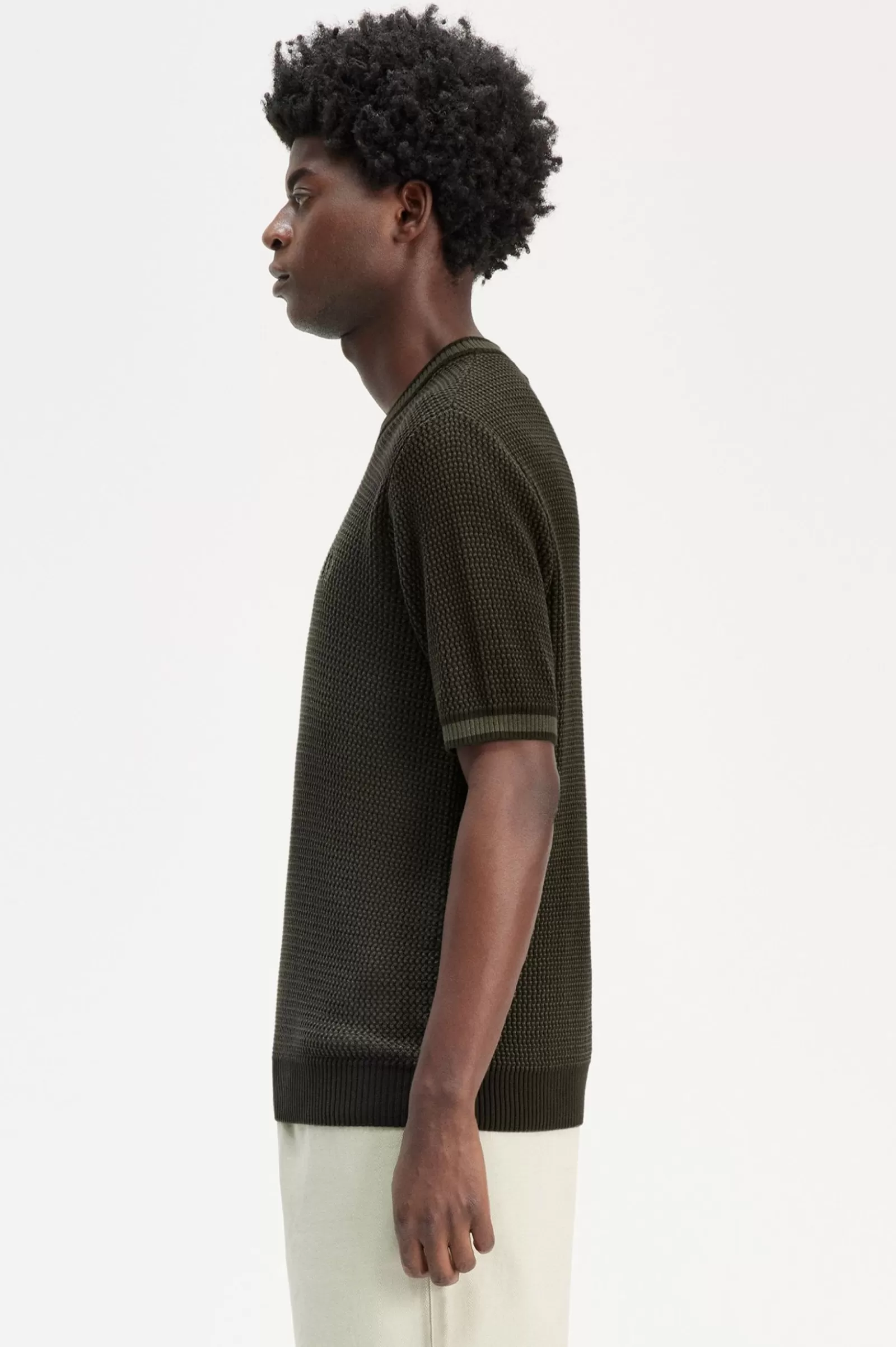 Best Sale Textured Knitted Shirt Knitwear