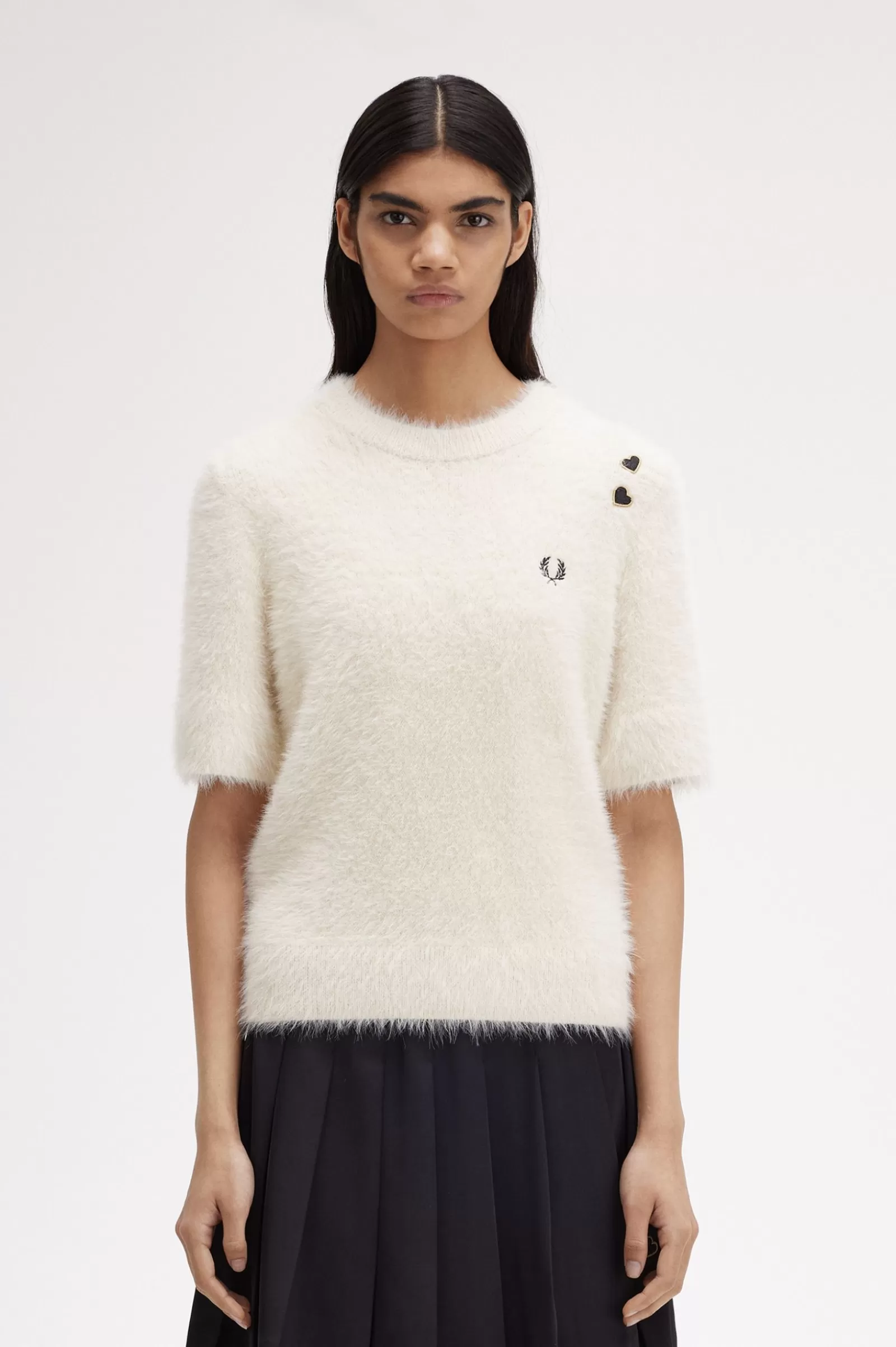 Fashion Textured Knitted Top Women Knitwear