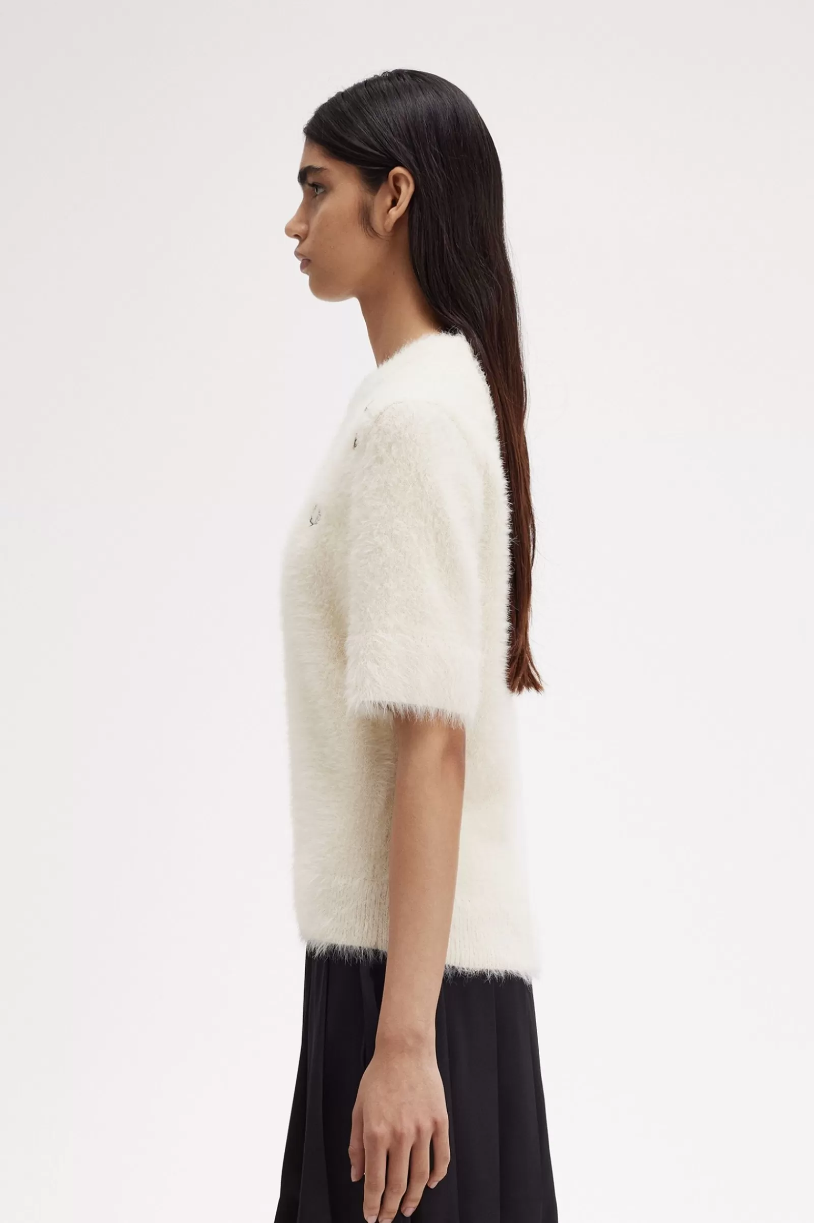 Fashion Textured Knitted Top Women Knitwear