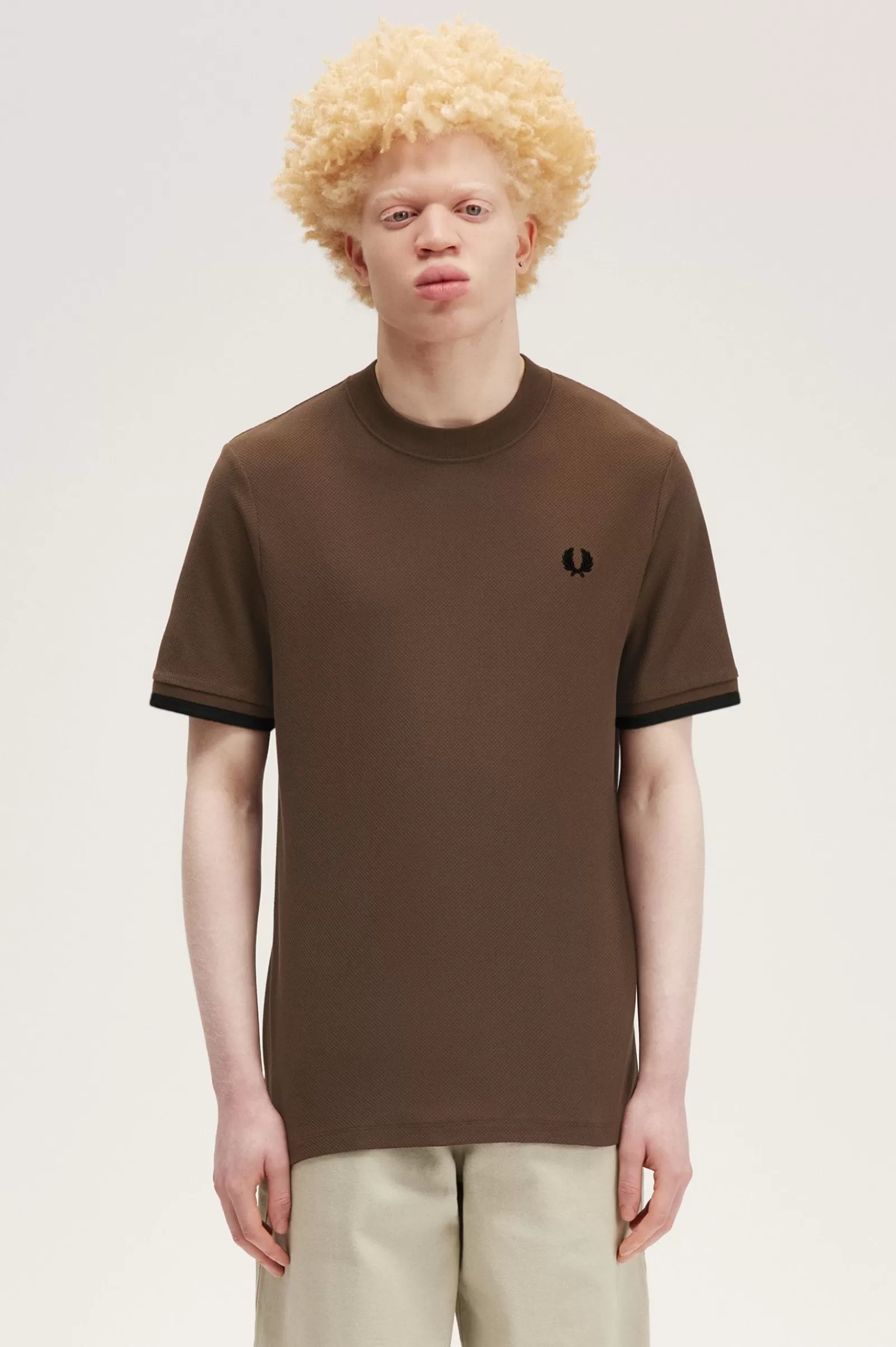 Outlet Tipped Cuff Piqué Shirt T-Shirts