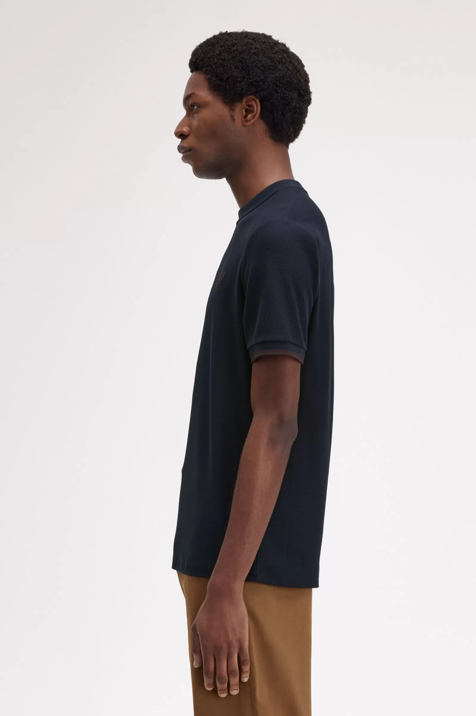 Sale Tipped Cuff Piqué T-Shirt T-Shirts