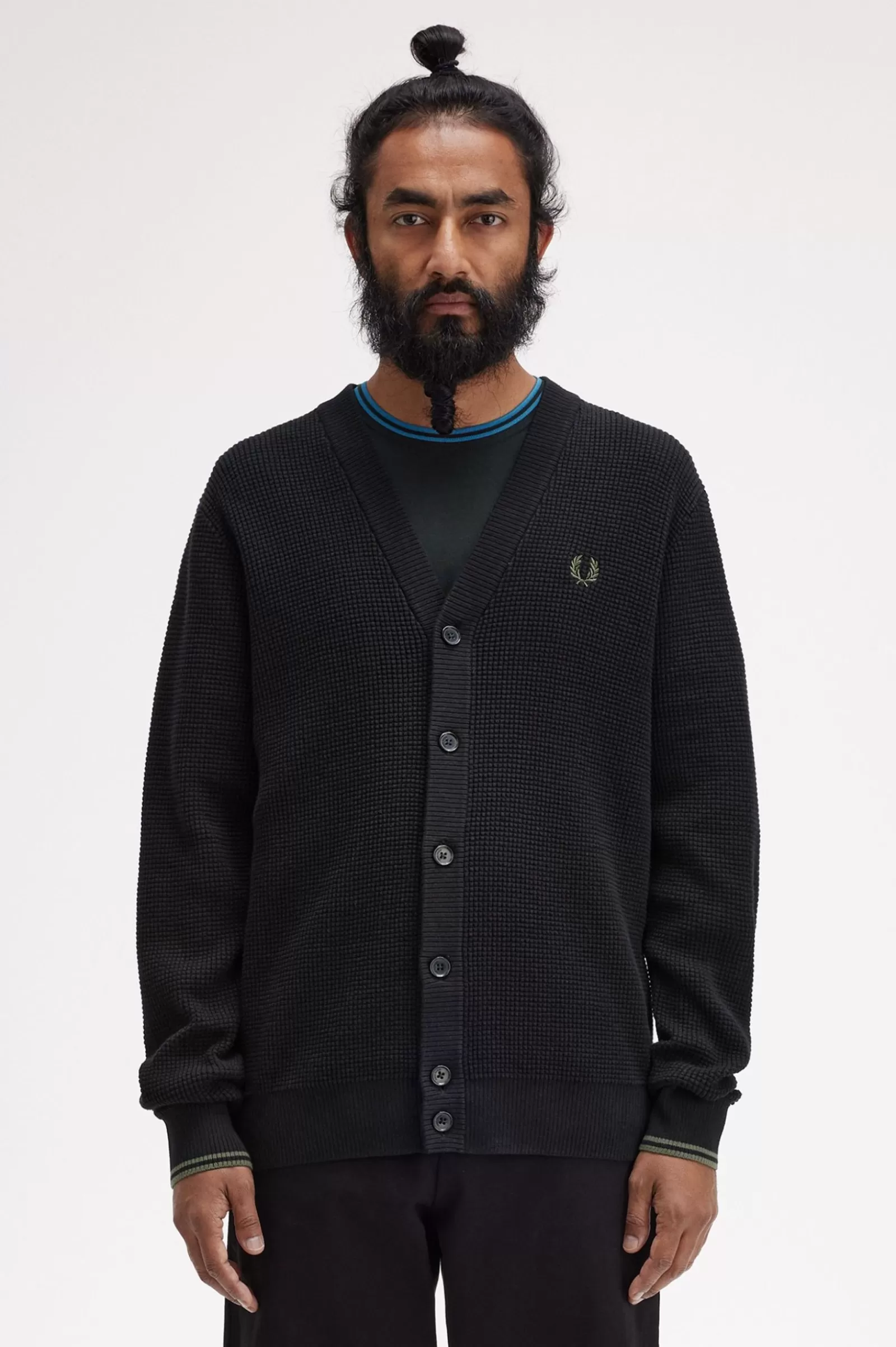 Clearance Waffle Stitch Cardigan Knitwear