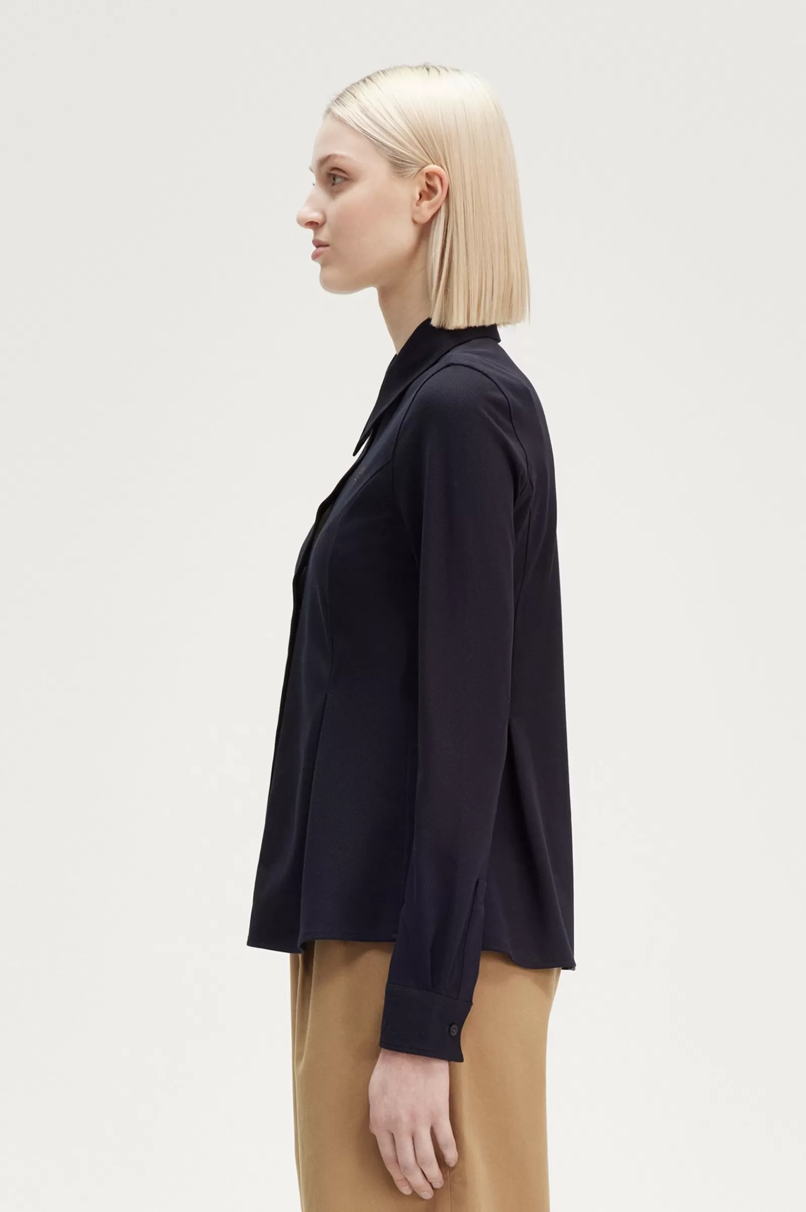 Outlet Woven Mesh Shirt Women T-Shirts & Tops