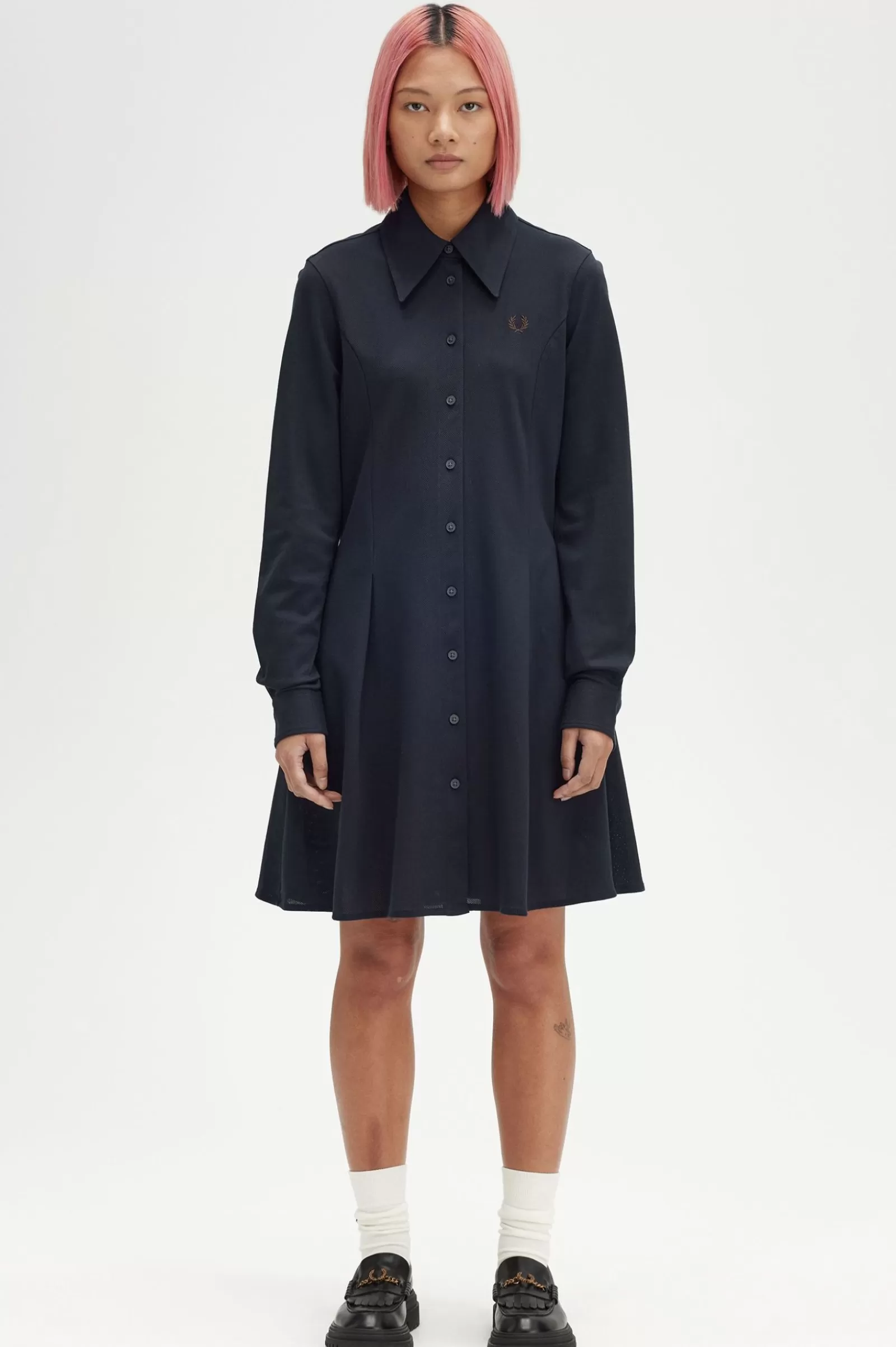 Shop Woven Mesh Shirt Dress Women Dresses