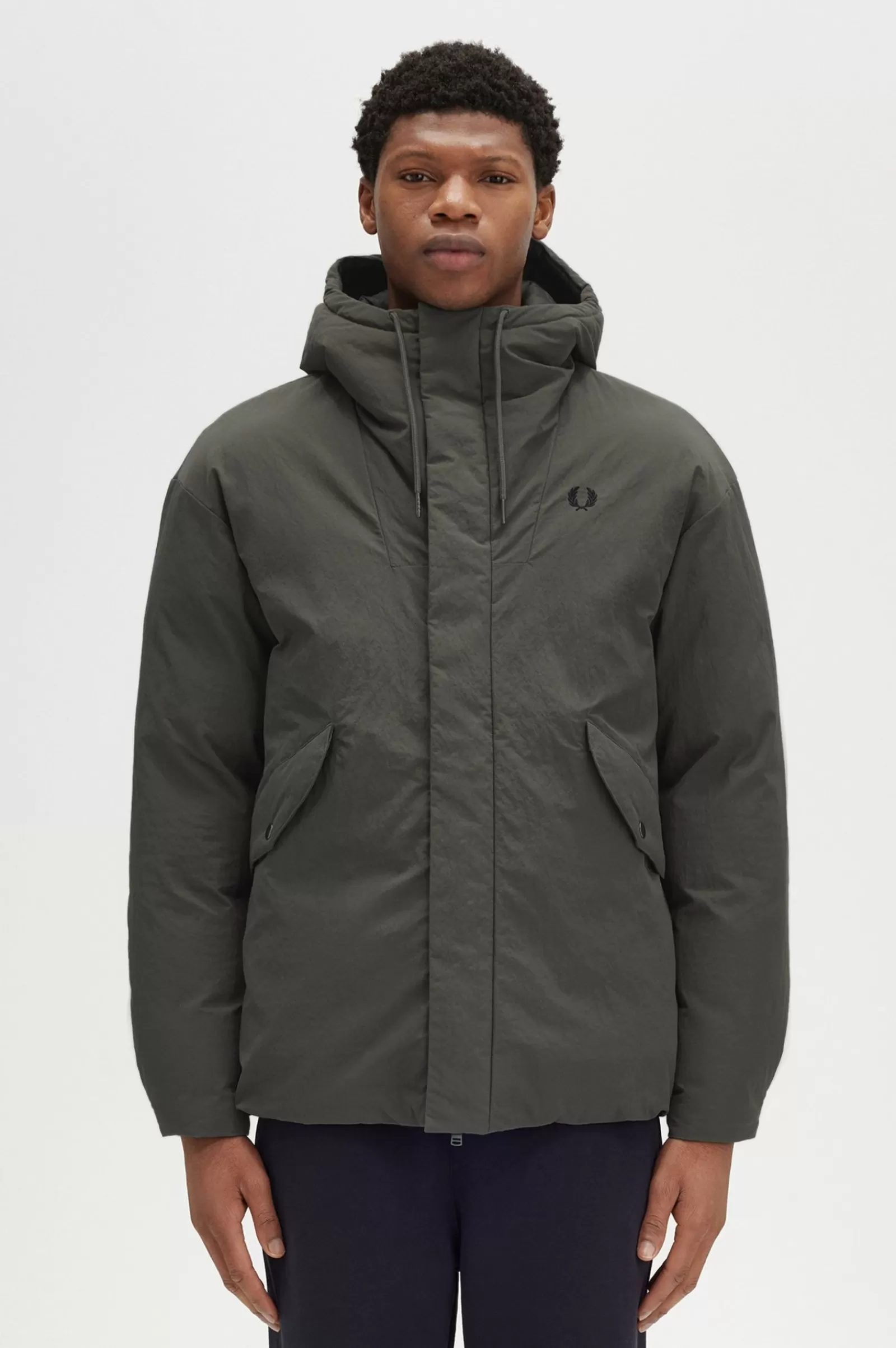 Fashion Zip Through Padded Jacket Coats & Jackets