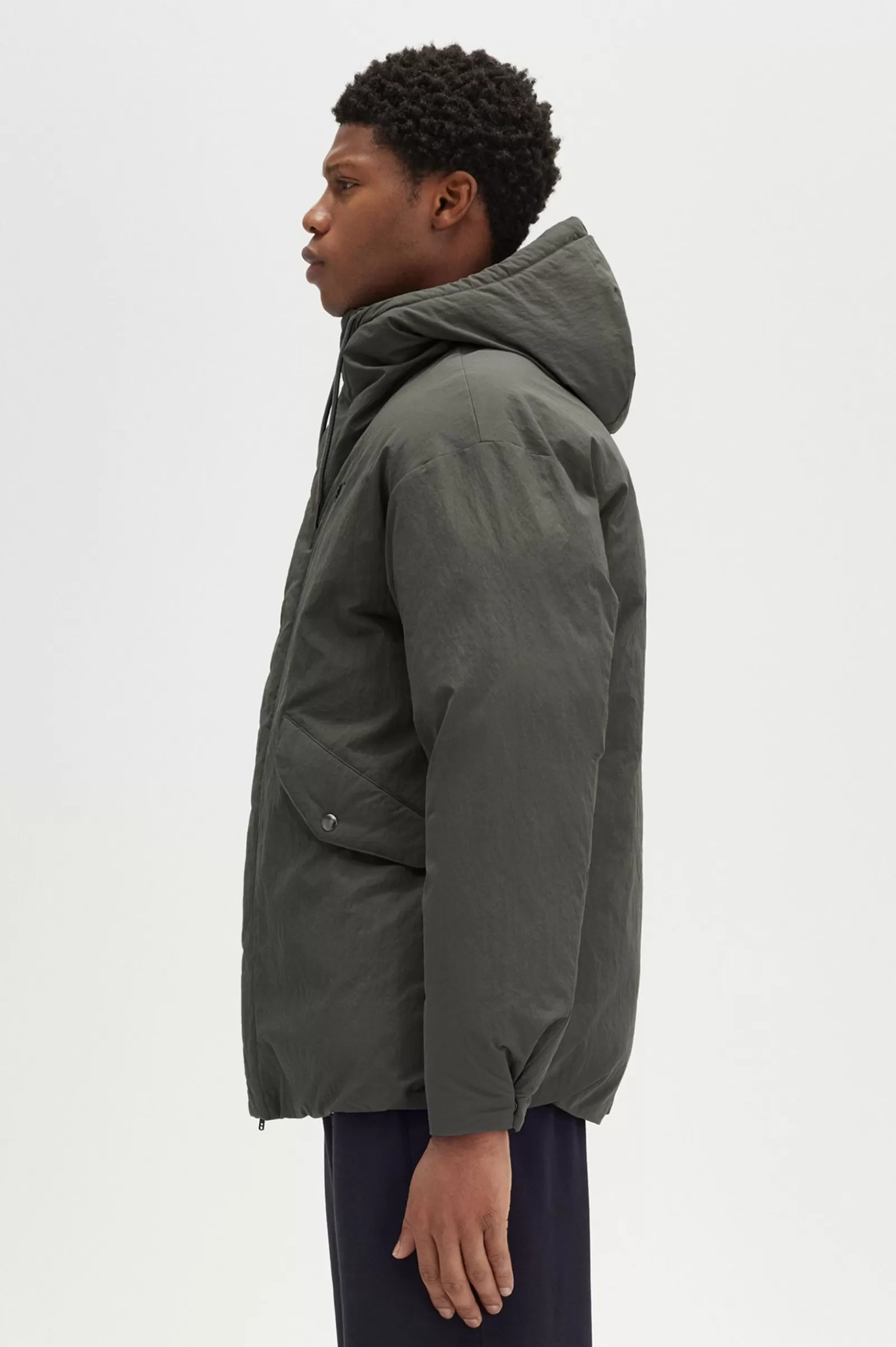 Fashion Zip Through Padded Jacket Coats & Jackets