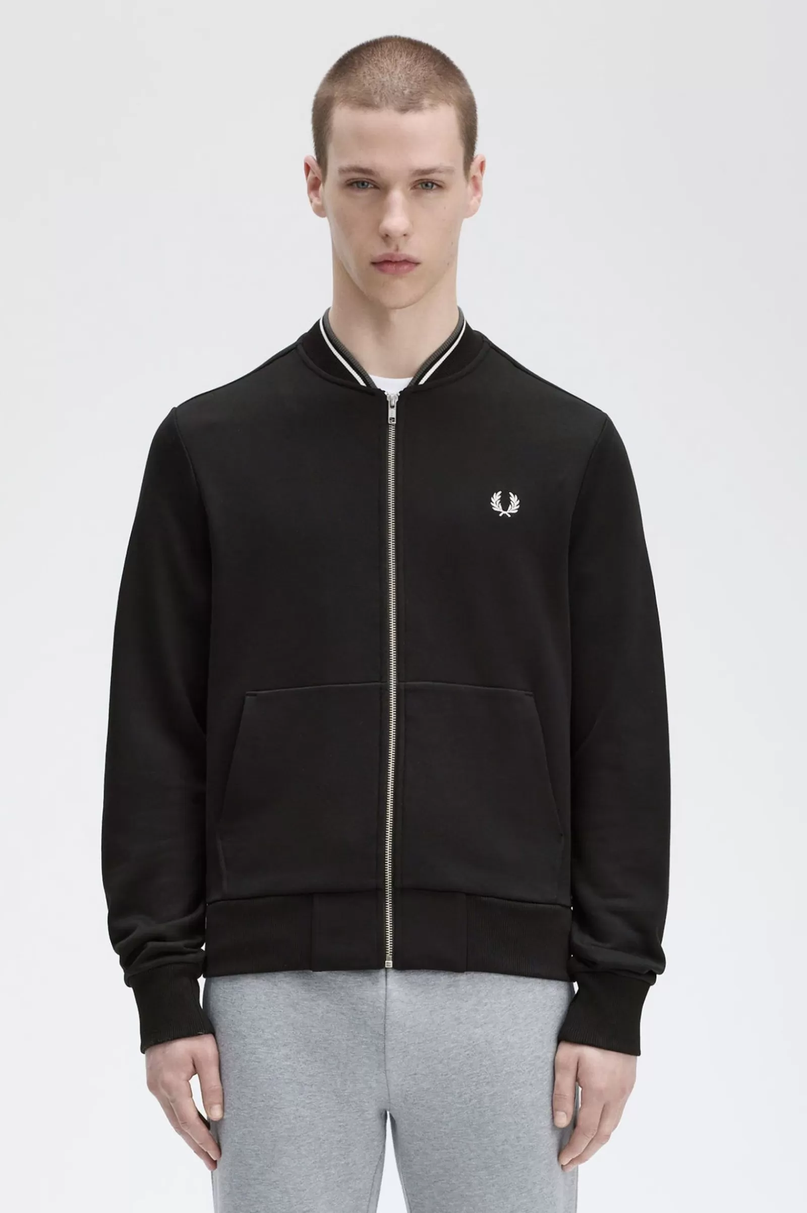 Outlet Zip Through Sweatshirt Sweatshirts