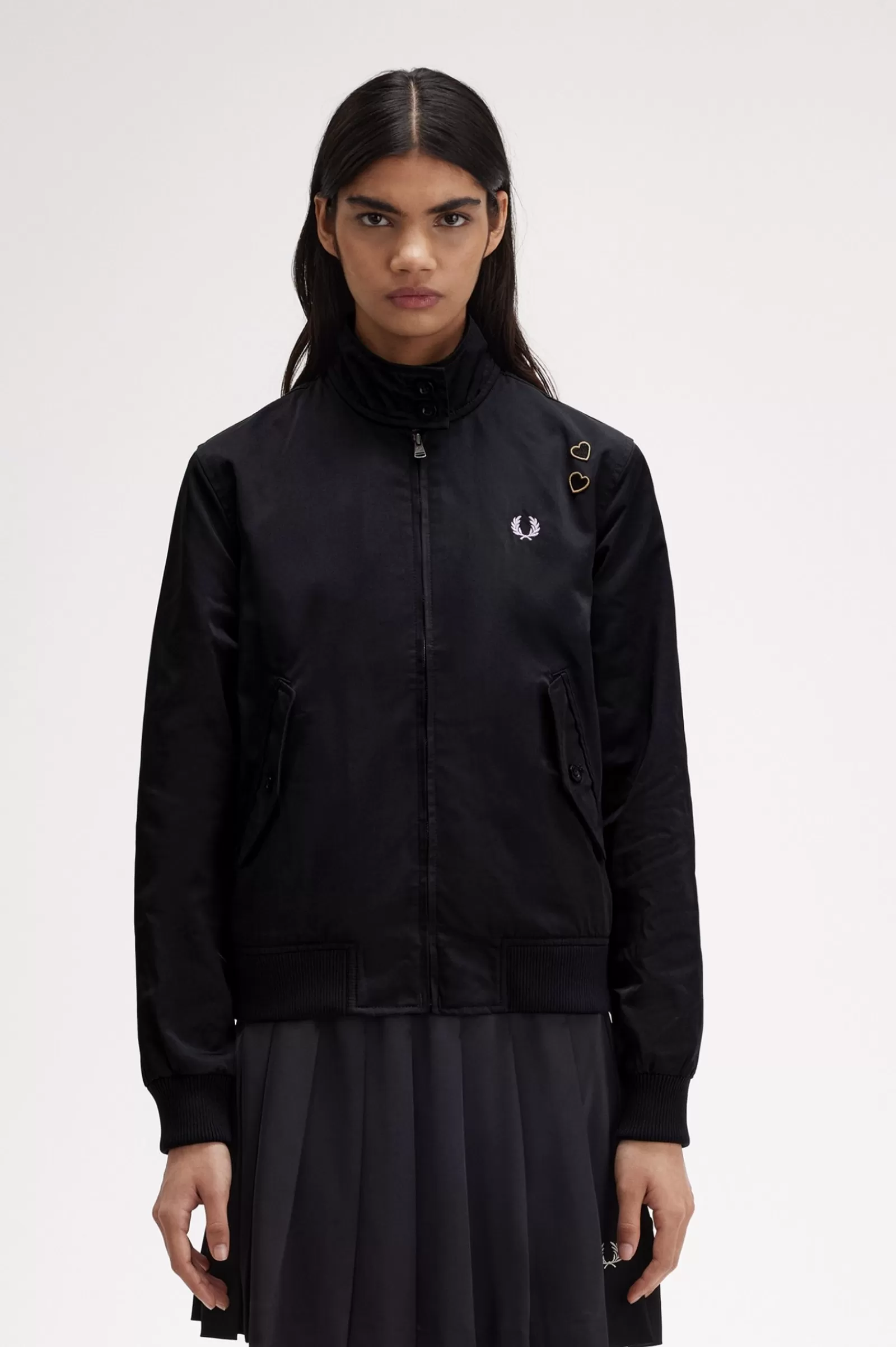 New Zip-Through Satin Jacket Women Coats & Jackets